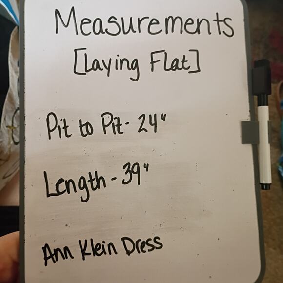 Anne Klein Women XL Red/ Gold Houndstooth Flare Hem Puff Sleeve Fall Dress - Picture 6 of 6